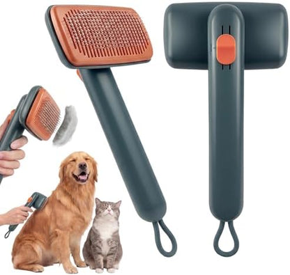 Cat Brushes for Indoor Cat，Pet Steam Brush for Dog Cats Grooming Kit Supplies Hair Grooming for Long Short Hair Cats Dogs