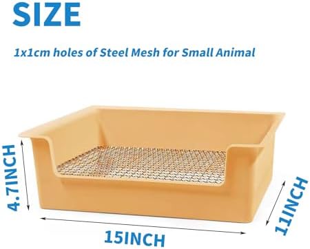 Litter Box Rabbit, Bunny Potty Pan, 1cm Steel Grate with Tray