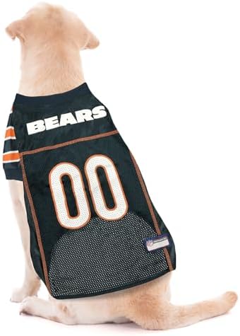 Pets First NFL Chicago Bears Dog Jersey - Size 3X-Large. Licensed Football Jersey Costume