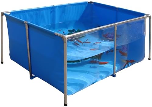 PVC Fish KOI Aquarium Tank w/ Clear View Panel(47.3"L*31.5"W*23.6"H,135Gal)