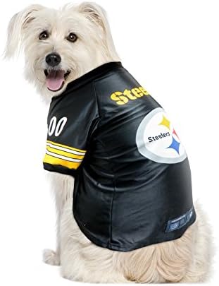 Littlearth NFL Pittsburgh Steelers Premium Pet Jersey, Team Color, X-Large