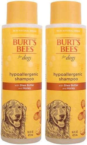 Burts Bees for Pets Hypoallergenic Dog Shampoo, 16 Fl Oz, 6-Pack