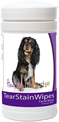 Healthy Breeds Cavalier King Charles Spaniel Tear Stain Wipes 70 Count
