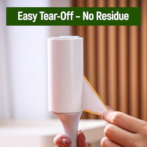 Extra Sticky Lint Roller for Pet Hair, 500 Sheets, 2 Handles
