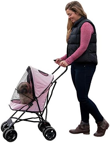 PET GEAR TRAVEL LITE PET STROLLER, PINK