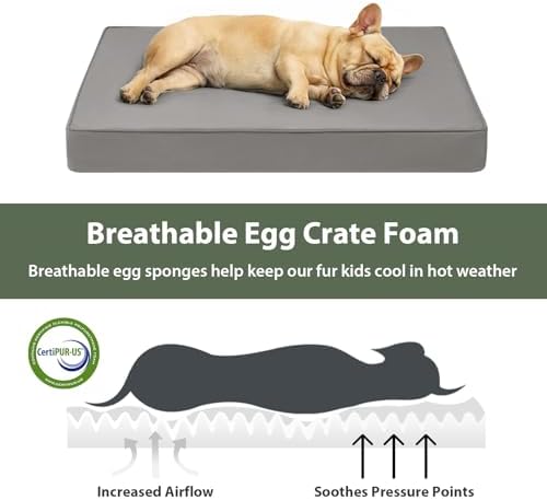 WNPETHOME Outdoor Waterproof Dog Bed Large Sized, Washable Creat Pad 30"