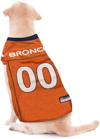 Pets First NFL Denver Broncos Dog Jersey, Size X-Large, Football Shirt Costume for Pet, Dog Sports T-Shirt, NFL Team Clothing for Cats, Licensed Pet Apparel Available in 7 Sizes and 32 Teams