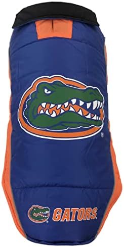 Pets First Collegiate Florida Gators Puffer Vest for Dogs & Cats. Size Small. Warm, Cozy, and Waterproof Dog Coat, for Small and Large Dogs/Cats.