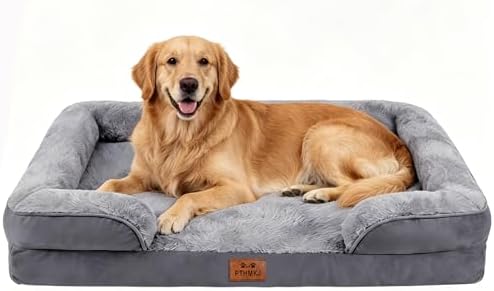 Orthopedic Extra Large Dog Bed, Memory Foam XL Dog Bed Couch, 44" L