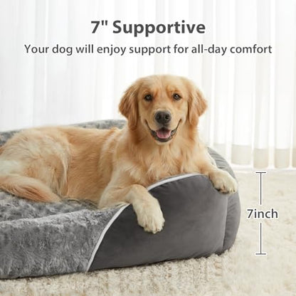 RRPETHOME Dog Beds Extra Large Sized Dog,Washable Rectangle Dog Bed for XL Dogs,Orthopedic Pet Sofa Bed, Dog Couch Bed with Anti-Slip Bottom