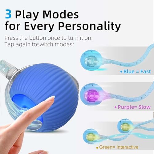 2 Packs Speed 2.0 Tail Interactive Cat Toys for Indoor Cats, Moving Cat Toy