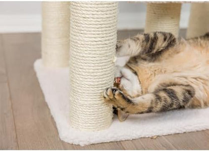 Armarkat B5701 Real Wood 57-Inch Cat Tree, Ivory, 28"(L)X25"(W)X57"(H) (ARMARKAT-B5701)