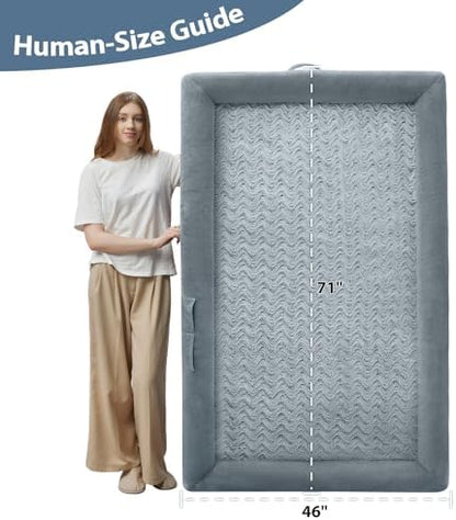 WNPETHOME Human Dog Bed Orthopedic for Adult & Dogs Comfy Sleeping