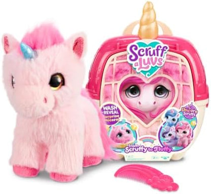 ScruffaLuvs Unicorn Scruffs Plush Toy, Wash to Reveal 1 of 4 Unicorns