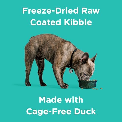 BIXBI Rawbble Freeze-Dried Raw Coated Dog Food, Duck – Fresh Meat, No Meat Meals, Grain-Free – USA Made, 4 lbs