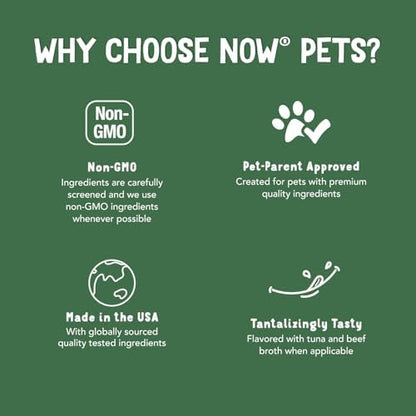 NOW Pet Health, G.I. Support Supplement, Formulated for Cats & Dogs, NASC Certified, 90 Chewable Tablets