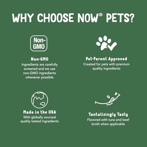 NOW Pet Health, Immune Support Supplement, Formulated for Cats & Dogs, NASC Certified, 90 Chewable Tablets