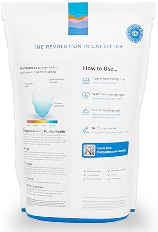 PrettyLitter Health Monitoring Cat Litter, Lotus Flower, 6 lb. Bag