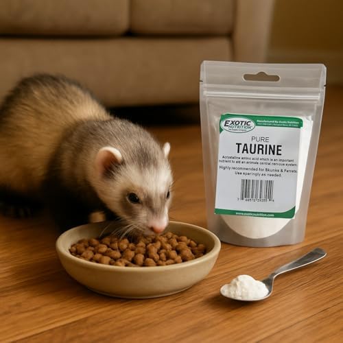 Taurine Powder - Amino Acid Supplement - for Pet Skunks (1/2 Pound)