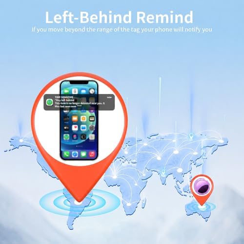 2 Pack Tracker Tags Finder Apple Find My MFi Certified Waterproof iOS Only