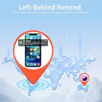 2 Pack Tracker Tags Finder Apple Find My MFi Certified Waterproof iOS Only
