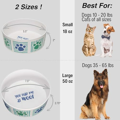 Loving Pets Dolce Moderno Dog Bowl – Modern Melamine Dog Food Bowl & Dog Water Bowl – Durable, Non-Slip Pet Dish for Small & Medium Dogs – Dishwasher Safe Dog Bowl (Small, 16 oz)