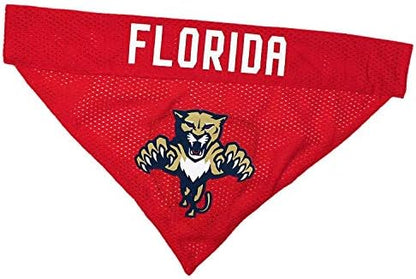 NHL FLORIDA PANTHERS BANDANA for DOGS & CATS, Large/X-Large. - Cute & Stylish Bandana! The Perfect HOCKEY FAN Scarf Bandana, great for Birthdays or any Party!
