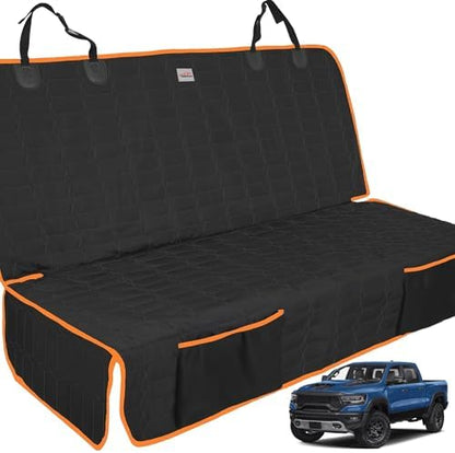Reliadura Dog Car Seat Cover for Back Seat, Car Seat Covers for Pets, Nonslip Backseat Cover Protector, Washable Bench Seat Covers for Trucks & SUV