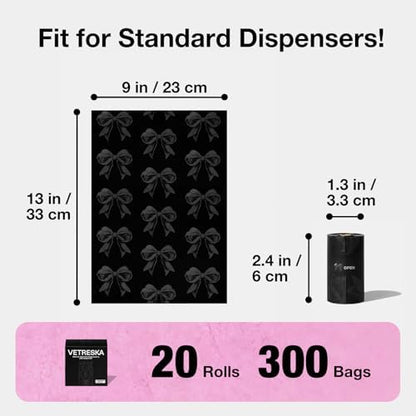 VETRESKA Dog Poop Bags, Leak Proof, Extra Thick and Large, 300 Counts
