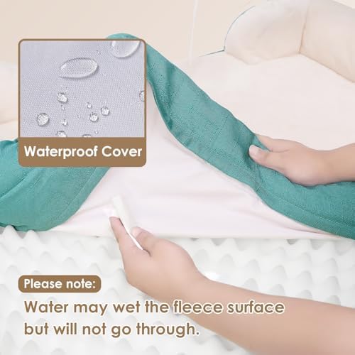 EHEYCIGA Orthopedic Small Dog Bed, Waterproof Memory Foam Washable Pet Beds