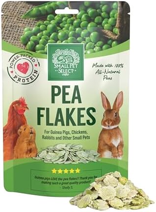 Small Pet Select Pea Flakes Treats for Rabbits & Guinea Pigs, 1 lb