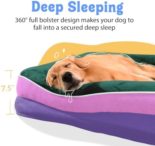 Chez Paw Orthopedic Washable XXL Dog Bed for Extra Large Dogs