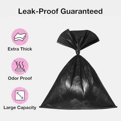 VETRESKA Dog Poop Bags Dispenser with 105 Bags, Rose & Honey Scented