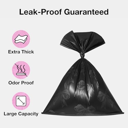 VETRESKA Dog Poop Bags Dispenser with 105 Bags, Rose & Honey Scented
