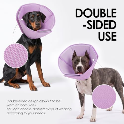 AOFITEE Soft Dog Cone, Adjustable Cones for Dogs After Surgery