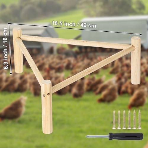 Chicken Perch for Coop & Brooder, Pine Wooden Chicken Roosting Bars (1 PCS)