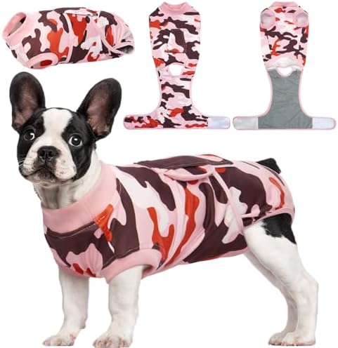 Kuoser Recovery Suit for Dogs Cats, Soft Dog Surgery Suit Female Male Spay