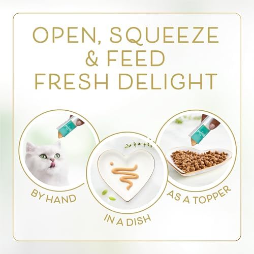 Fancy Feast Purina Squeezable Cat Treats Tube (12 Pack) 0.35 oz