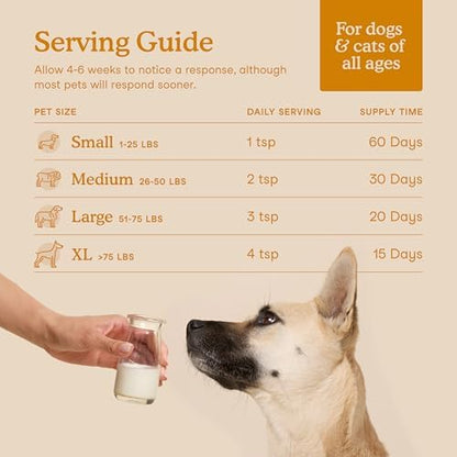 Fera Pets Cat & Dog Immune Support - Goat Milk Powder Topper, 60 TSP