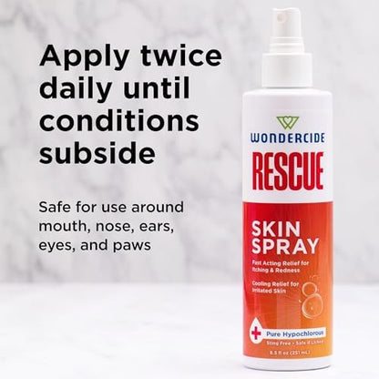 Wondercide Rescue - Skin Spray for Dogs and Cats - 8.5 oz