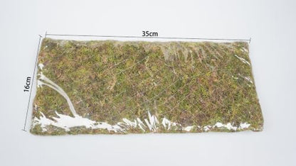 Reptile Moss Climbing Wall for Leopard Gecko, Adjustable Humidity Retaining Terrarium Background, Green Habitat Mat for Shedding Aid & Tank Decoration