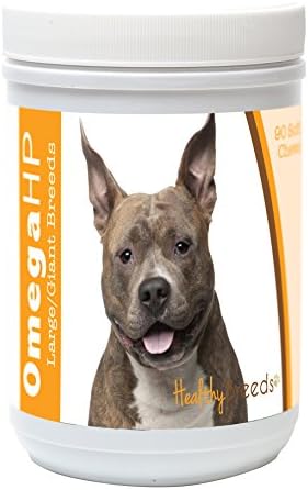 Healthy Breeds American Staffordshire Terrier Omega HP Fatty Acid Skin and Coat Support Soft Chews 90 Count