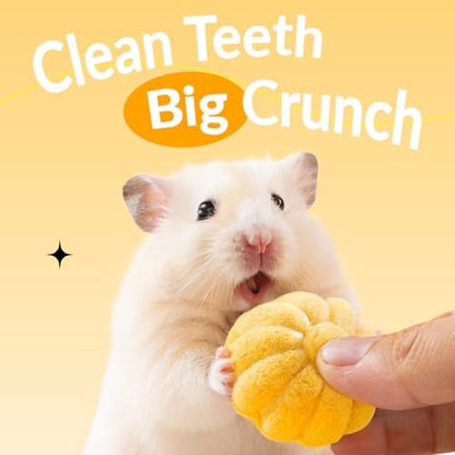 45 PCS Hamster Chew Toys, Natural Boredom Relief and Teeth Trimming Toys to Prevent Dental Overgrowth and Relieve Stress, for Syrian Dwarf Hamsters, Fancy Rats, Mice, Gerbils, Omnivorous Pocket Pets