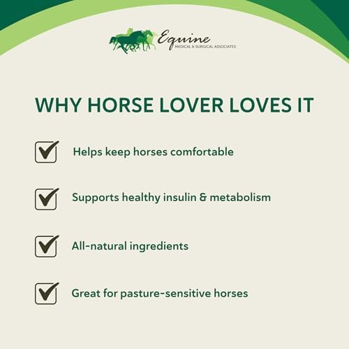 HEIRO Healthy Equine Insulin Rescue Nutritional Supplement for Horses, Natural Herbal Blend with Magnesium & Vitamin E, Supports Normal Metabolic Function & Hoof Comfort (40 Servings)