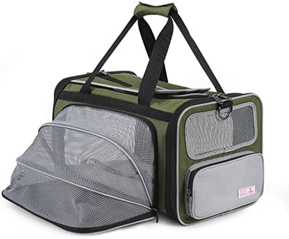 Pawaii Cat Carrier Airline Approved Expandable Breathable Safety Leash