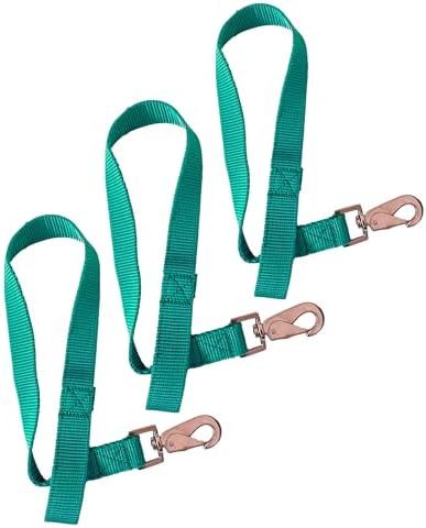Majestic Ally Pack of 3 Horse Bucket Strap Hangers – Practical and Easy Design for Indoor or Outdoor Use -Set of 3,-1"x22"