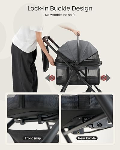 3 in 1 Pet Carrier Stroller for Small/Medium Dogs up to 33 lbs