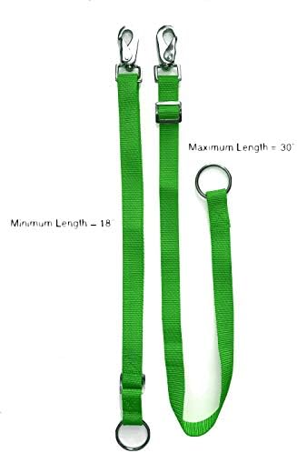 Majestic Ally Pack of 2 Horse Water Bucket Strap Hangers - Adjustable 18” to 30” length – for Indoor or Outdoor Use