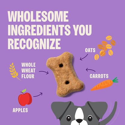Wellness Old Mother Hubbard Hip & Joint Dog Biscuits, Natural Training Treats, Chicken, Apple, Oats, and Carrot Flavor, Mini Size, 20 oz Bag