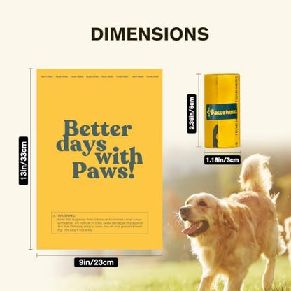 Dog Poop Bags Rolls Extra thick and Guaranteed Leak Proof Poop Bags for Dogs,600 Count 40 Rolls,Unscented,Cornstarch Based Doggie Poop Bag for Puppy and Big Dogs